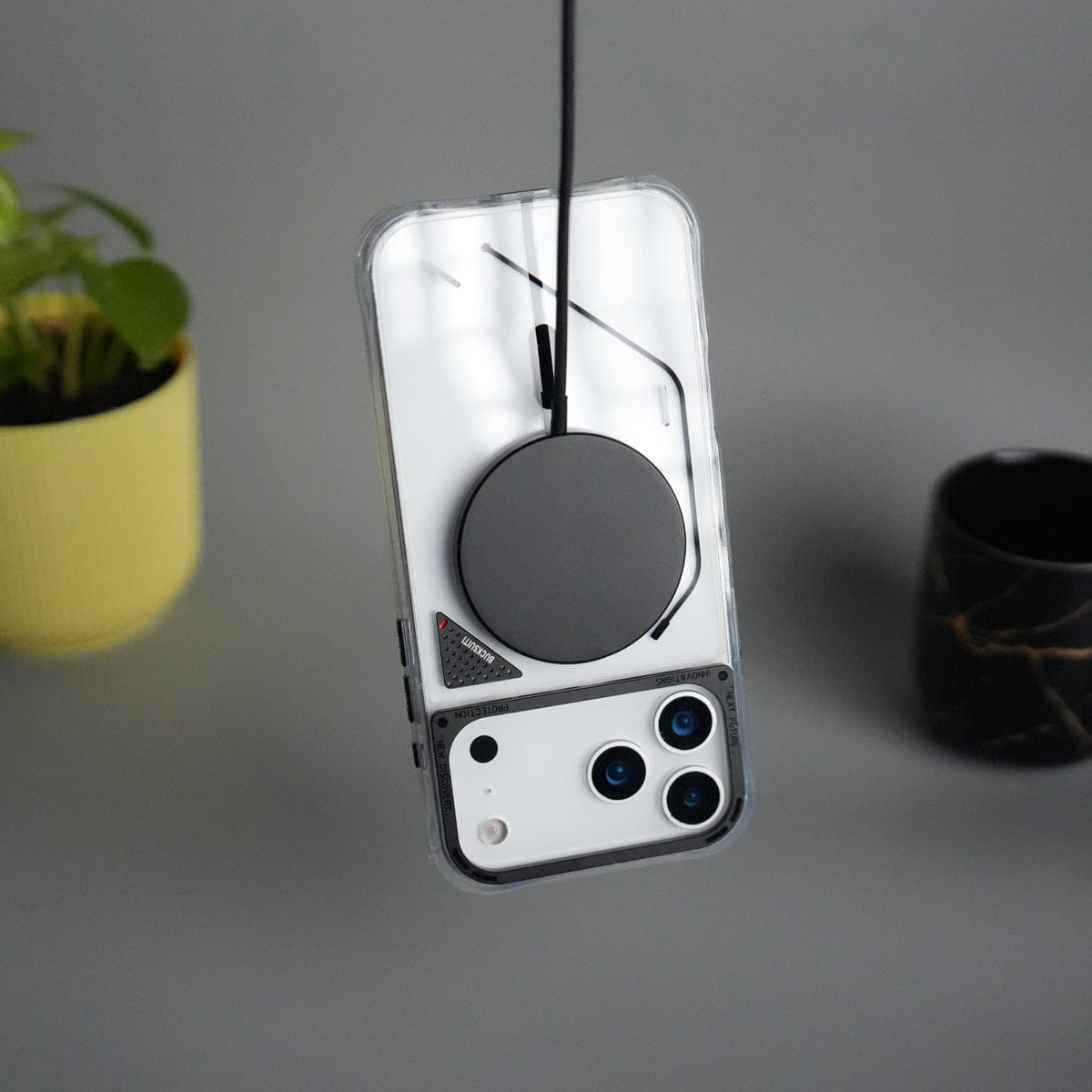 iPhone 17 Pro Max TechLine Transparent MagSafe Case with Metal Camera Bump Back Cover