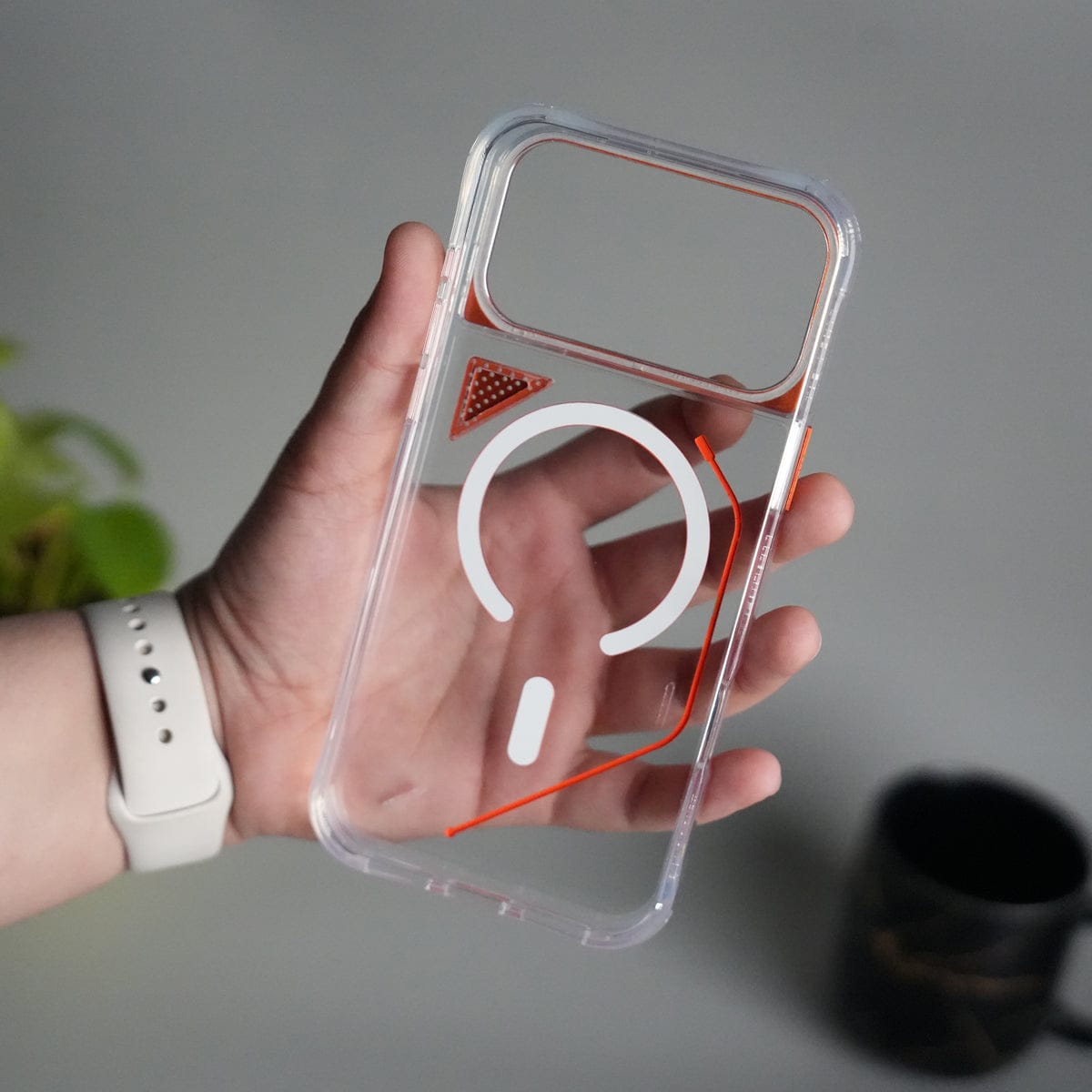 iPhone 17 Pro Max TechLine Transparent MagSafe Case with Metal Camera Bump Back Cover