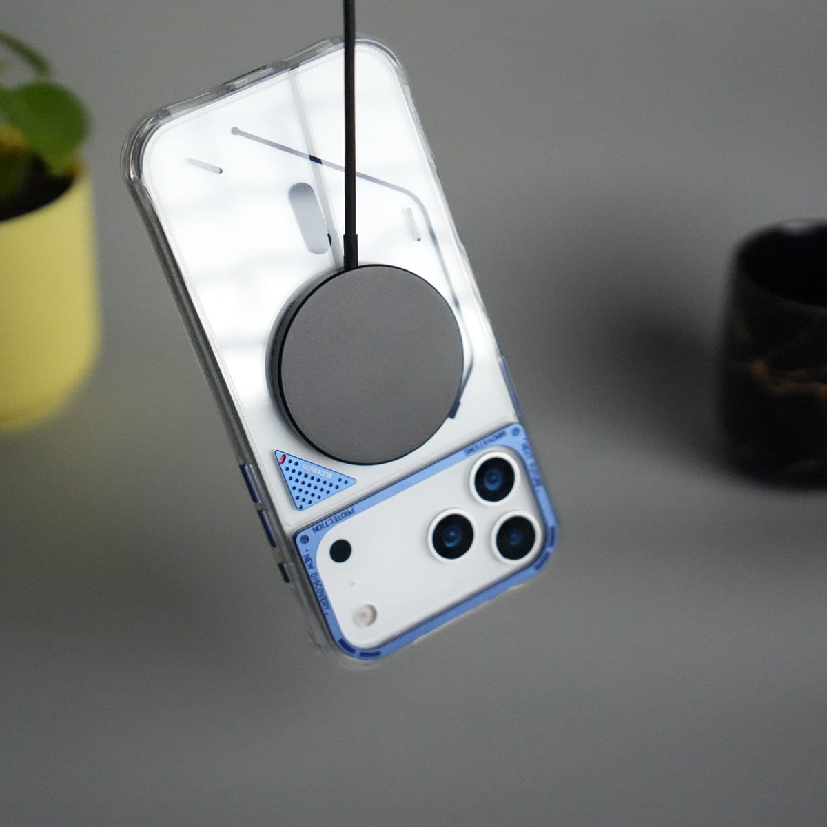 iPhone 17 Pro Max TechLine Transparent MagSafe Case with Metal Camera Bump Back Cover