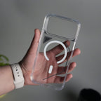 iPhone 17 Pro Max TechLine Transparent MagSafe Case with Metal Camera Bump Back Cover