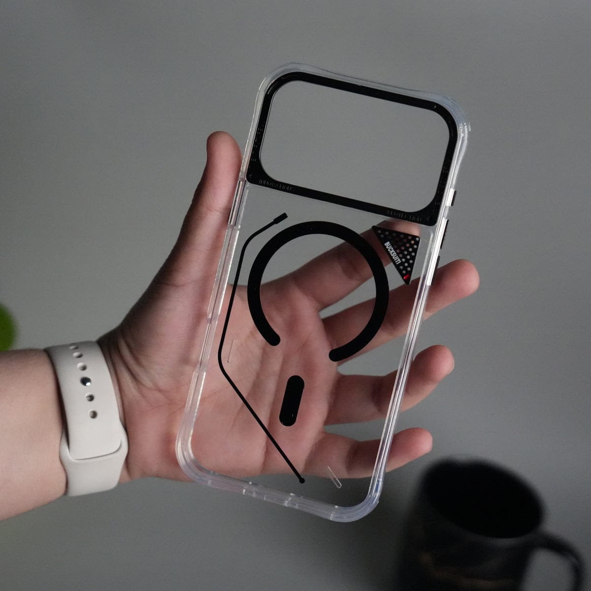 iPhone 17 Pro Max TechLine Transparent MagSafe Case with Metal Camera Bump Back Cover