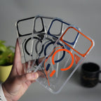 iPhone 17 Pro Max TechLine Transparent MagSafe Case with Metal Camera Bump Back Cover