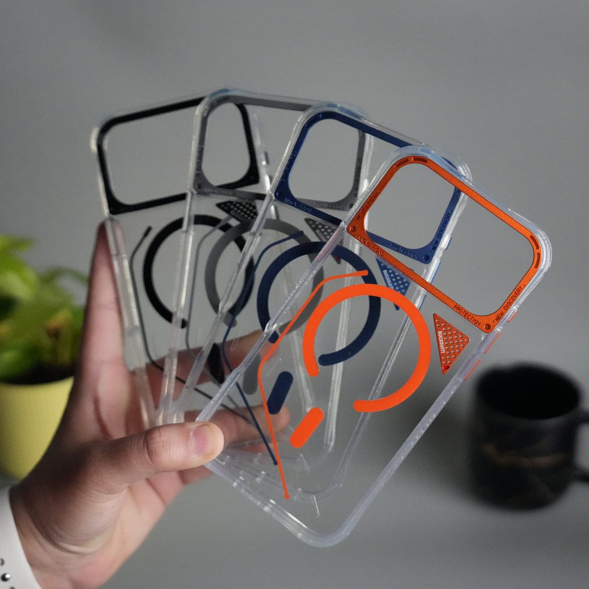 iPhone 17 Pro Max TechLine Transparent MagSafe Case with Metal Camera Bump Back Cover
