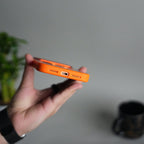 iPhone 17 Pro Max Transparent Magnetic Ring Case | Frosted Shockproof Kickstand Cover