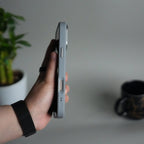 iPhone 17 Pro Max Transparent Magnetic Ring Case | Frosted Shockproof Kickstand Cover
