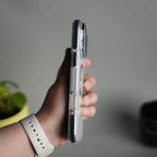 iPhone 17 Pro Max Transparent MagSafe Suitcase Design Case Back Cover