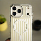 iPhone 17 Pro Max Transparent MagSafe Suitcase Design Case Back Cover