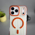 iPhone 17 Pro Max Transparent MagSafe Suitcase Design Case Back Cover
