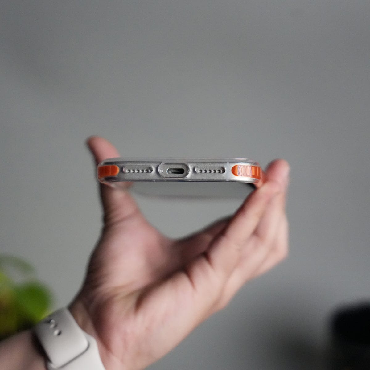 iPhone 17 Pro Max Transparent MagSafe Suitcase Design Case Back Cover
