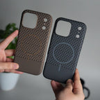 iPhone 17 Pro Max Woven Pattern MagSafe Case for | Textured Grip | Shockproof Protection