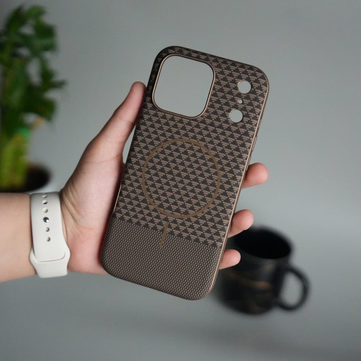 iPhone 17 Pro Max Woven Pattern MagSafe Case for | Textured Grip | Shockproof Protection