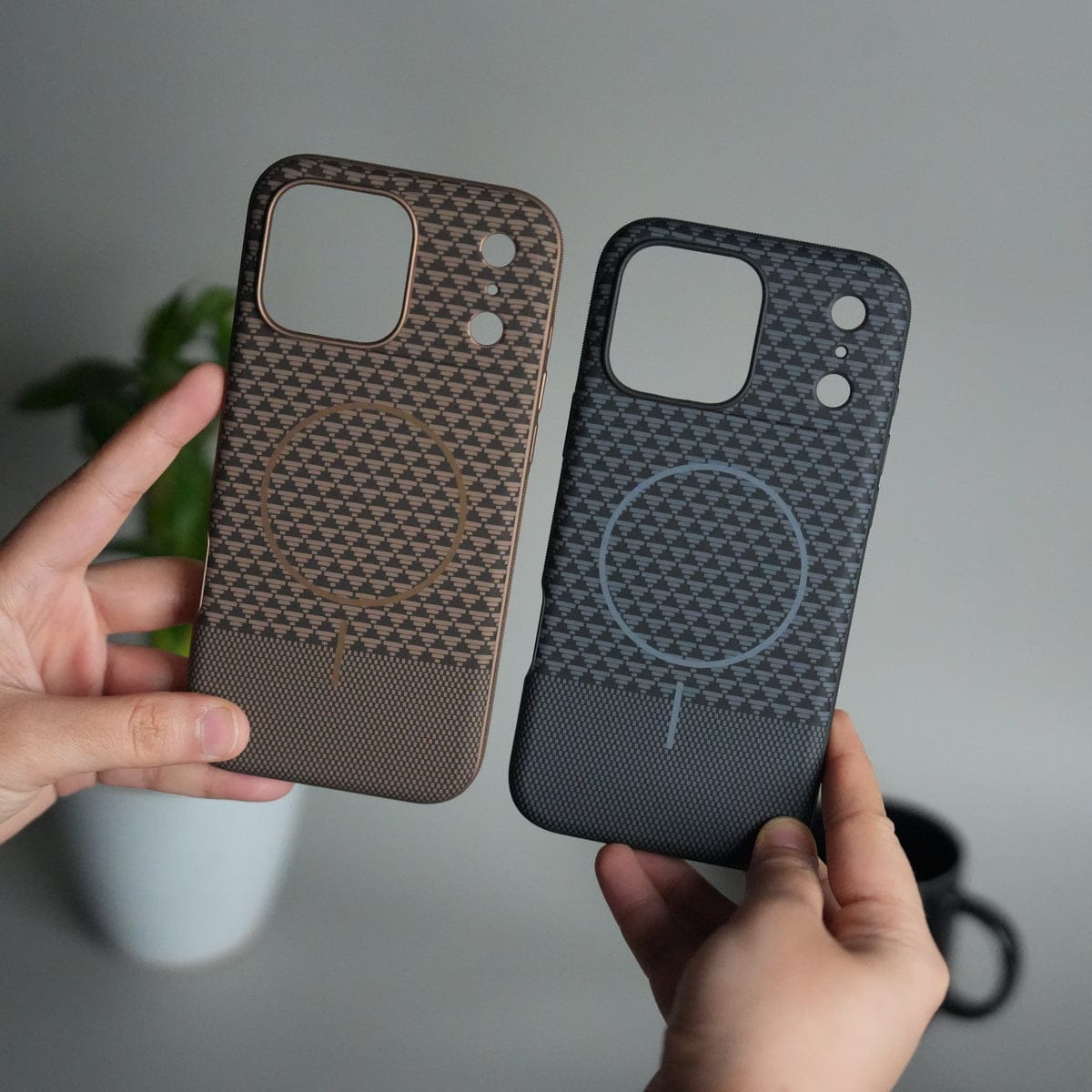 iPhone 17 Pro Max Woven Pattern MagSafe Case for | Textured Grip | Shockproof Protection