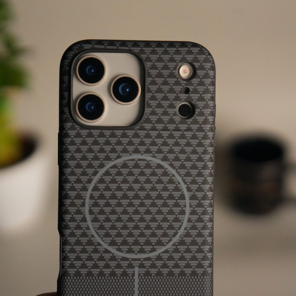 iPhone 17 Pro Max Woven Pattern MagSafe Case for | Textured Grip | Shockproof Protection