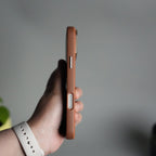 iPhone 17 Pro Max PU Leather Case with Metal Camera Frame