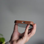 iPhone 17 Pro Max PU Leather Case with Metal Camera Frame