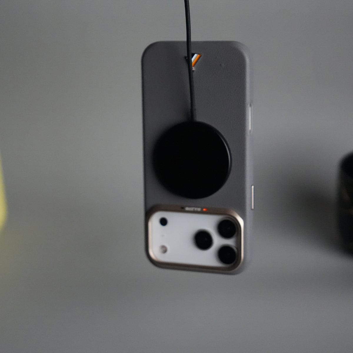 iPhone 17 Pro Max PU Leather Case with Metal Camera Frame