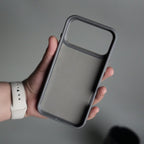iPhone 17 Pro Max PU Leather Case with Metal Camera Frame