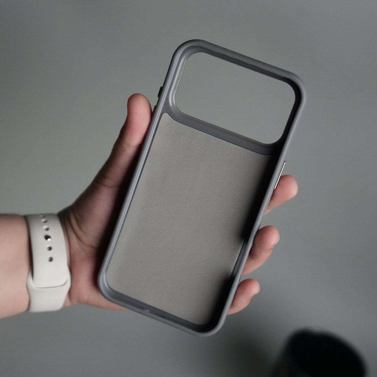 iPhone 17 Pro Max PU Leather Case with Metal Camera Frame