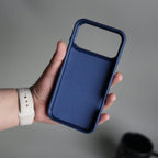 iPhone 17 Pro Max PU Leather Case with Metal Camera Frame