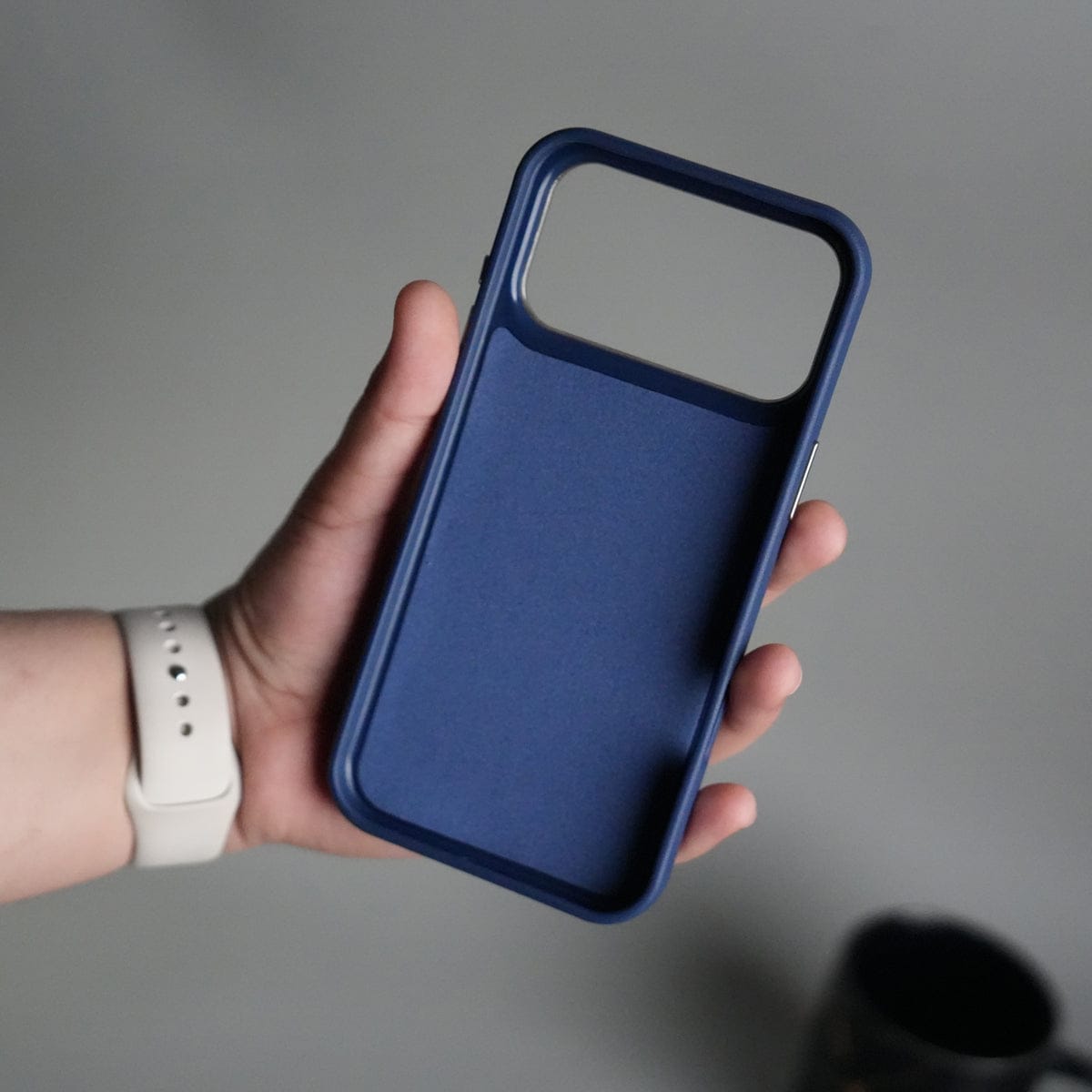 iPhone 17 Pro Max PU Leather Case with Metal Camera Frame