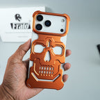 iPhone 17 Series Aluminium Skull Frame Protective Case Cover