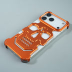 iPhone 17 Series Aluminium Skull Frame Protective Case Cover
