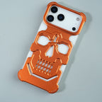 iPhone 17 Series Aluminium Skull Frame Protective Case Cover