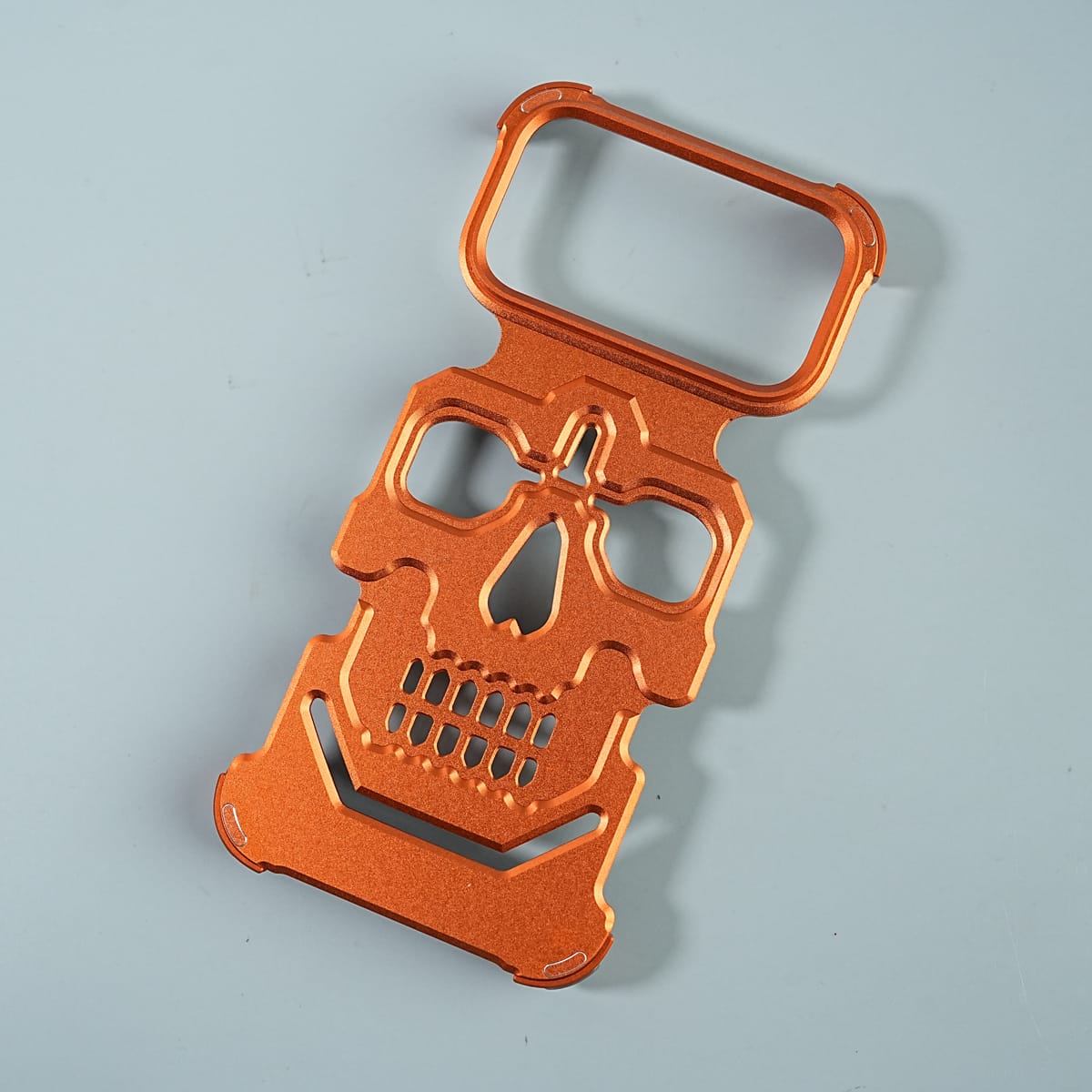 iPhone 17 Series Aluminium Skull Frame Protective Case Cover