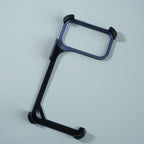 iPhone 17 Series Aluminum Alloy Metal Bumper Frame with Foldable Stand