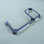 iPhone 17 Series Aluminum Alloy Metal Bumper Frame with Foldable Stand