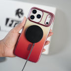 iPhone 17 Series Blush Pink Gradient MagSafe Compatible Clear Case