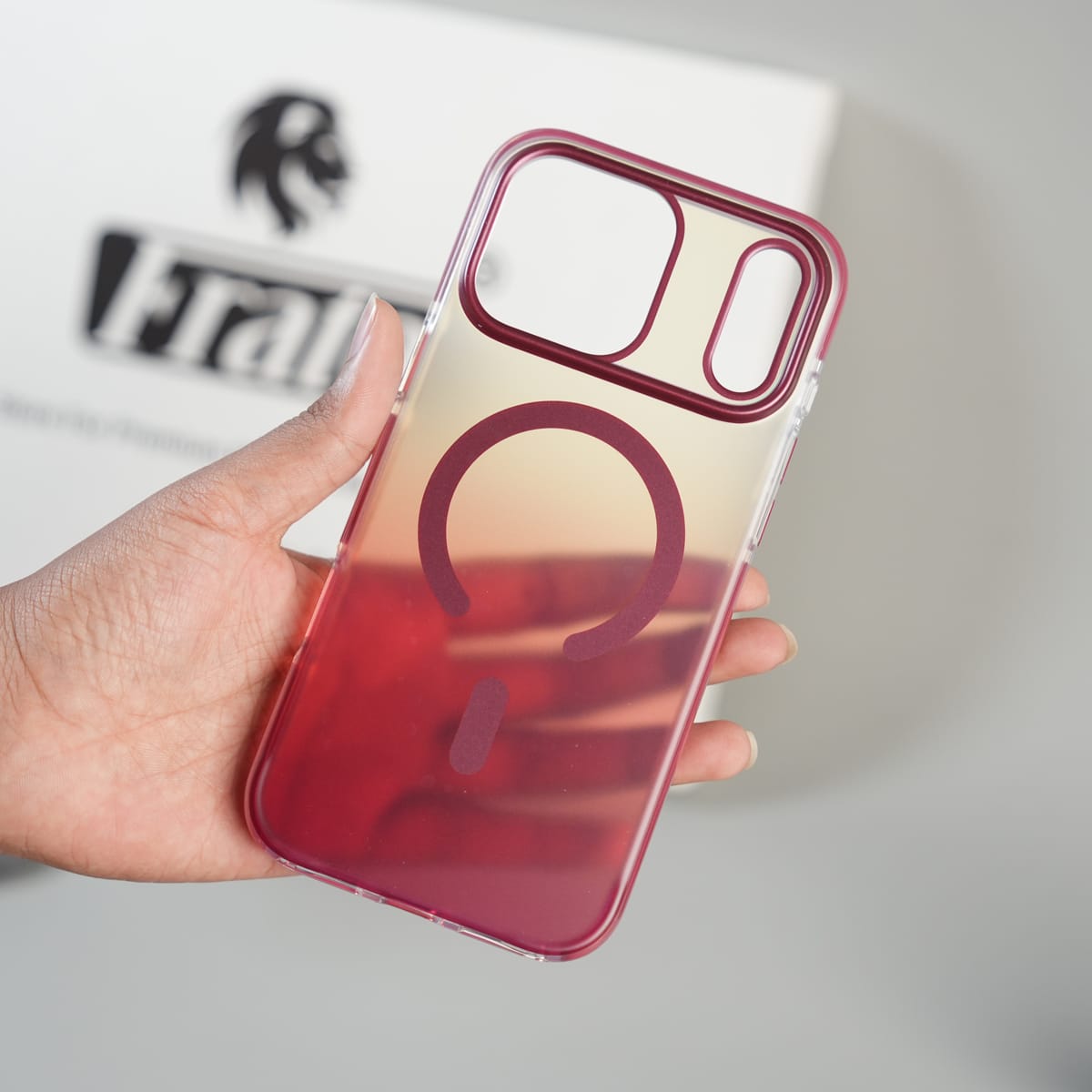 iPhone 17 Series Blush Pink Gradient MagSafe Compatible Clear Case