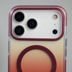 iPhone 17 Series Blush Pink Gradient MagSafe Compatible Clear Case