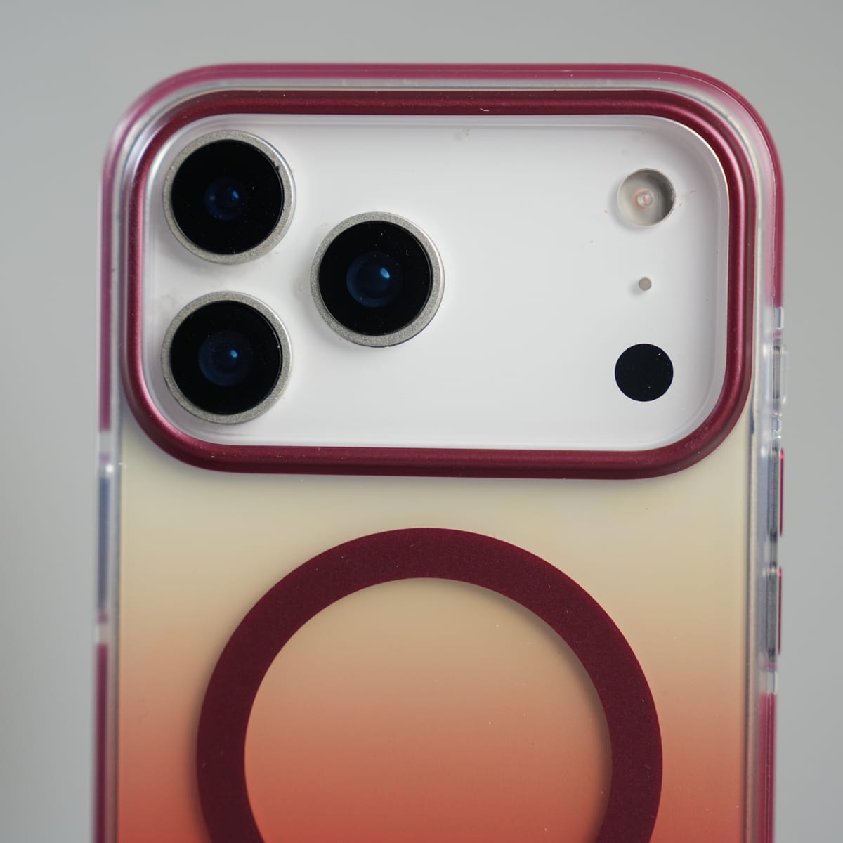 iPhone 17 Series Blush Pink Gradient MagSafe Compatible Clear Case