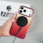 iPhone 17 Series Blush Pink Gradient MagSafe Compatible Clear Case