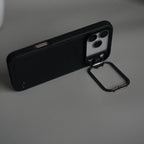 iPhone 17 Series Camera Protector Case | Sliding Metal Lens Cover | Shockproof Back Cover with Built-In Kickstand