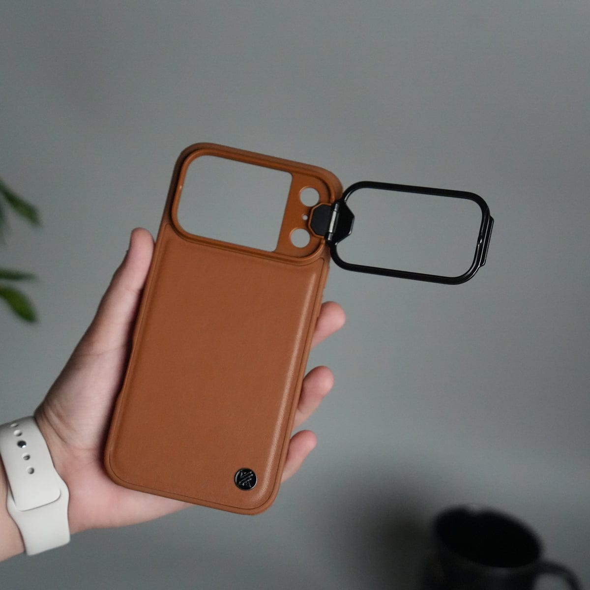 iPhone 17 Series Camera Protector Case | Sliding Metal Lens Cover | Shockproof Back Cover with Built-In Kickstand