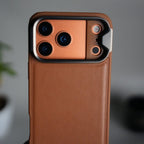 iPhone 17 Series Camera Protector Case | Sliding Metal Lens Cover | Shockproof Back Cover with Built-In Kickstand