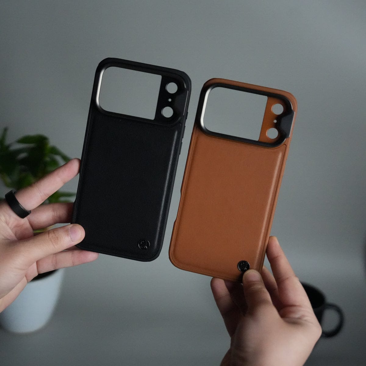 iPhone 17 Series Camera Protector Case | Sliding Metal Lens Cover | Shockproof Back Cover with Built-In Kickstand