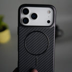 iPhone 17 Series Carbon Design Mag Ring Case Slim Protective Cover