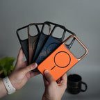 iPhone 17 Series Carbon Design Mag Ring Case Slim Protective Cover