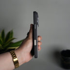 iPhone 17 Series Carbon Fiber Texture Aramid Design Hard Pc MagSafe Cover | Stripe Design
