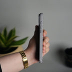 iPhone 17 Series Carbon Fiber Texture Aramid Design Hard Pc MagSafe Cover | Stripe Design