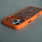 iPhone 17 Series Carbon Fiber Texture Ring Stand Protective Case Cover