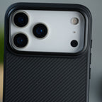 iPhone 17 Series CarbonFiber Texture Metal Camera Frame Magsafe Cover