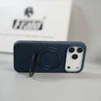 iPhone 17 Series Dotted Rotating Metal Stand Case