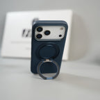 iPhone 17 Series Dotted Rotating Metal Stand Case