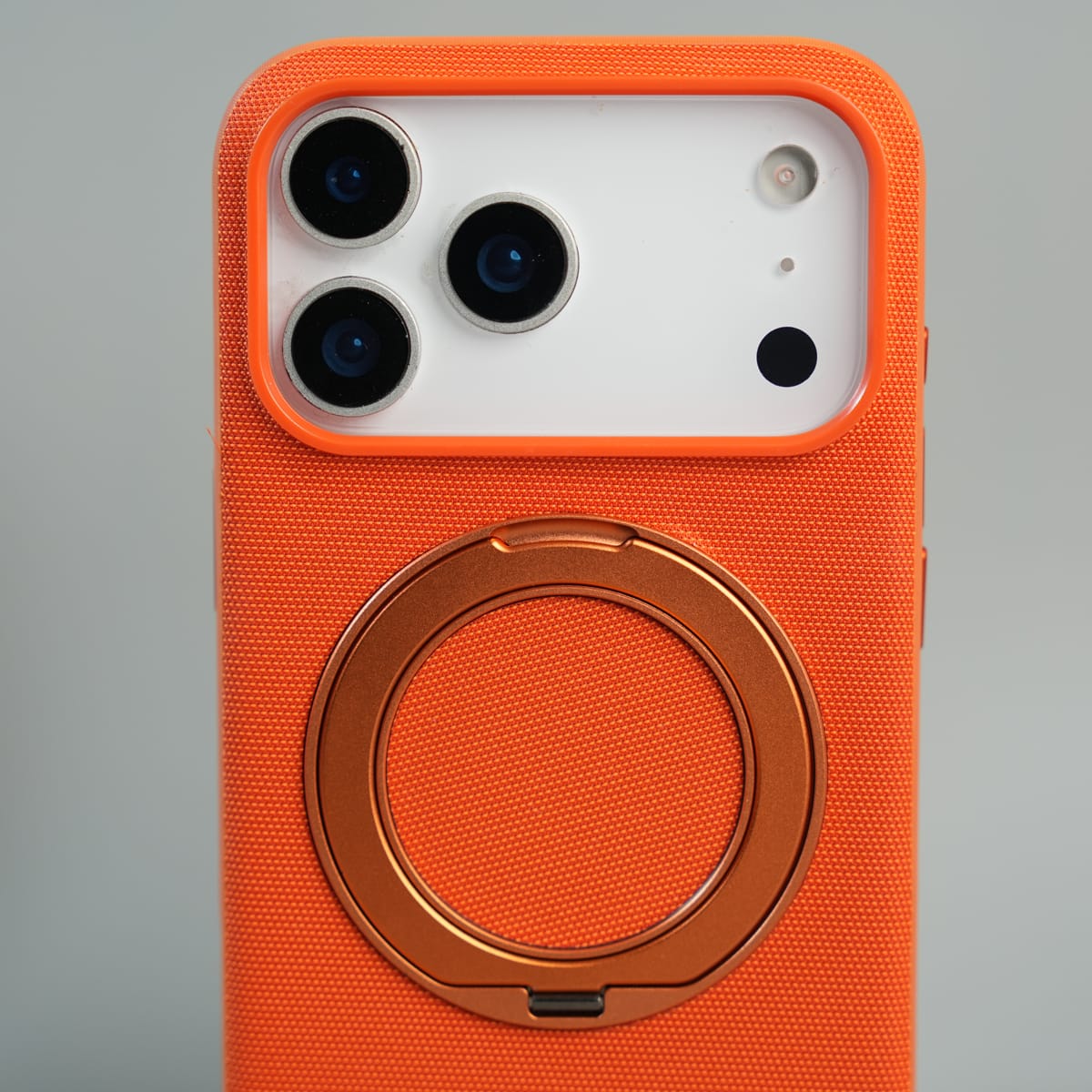 iPhone 17 Series Dotted Rotating Metal Stand Case