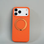 iPhone 17 Series Dotted Rotating Metal Stand Case