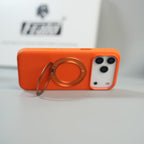 iPhone 17 Series Dotted Rotating Metal Stand Case